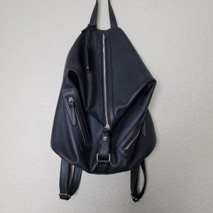 Nine West Black Leather Backpack Rare